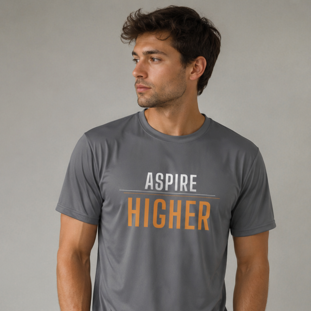 HIGHER™ Season One – Aspire Higher Performance Tee | Moisture-Wicking Training Shirt