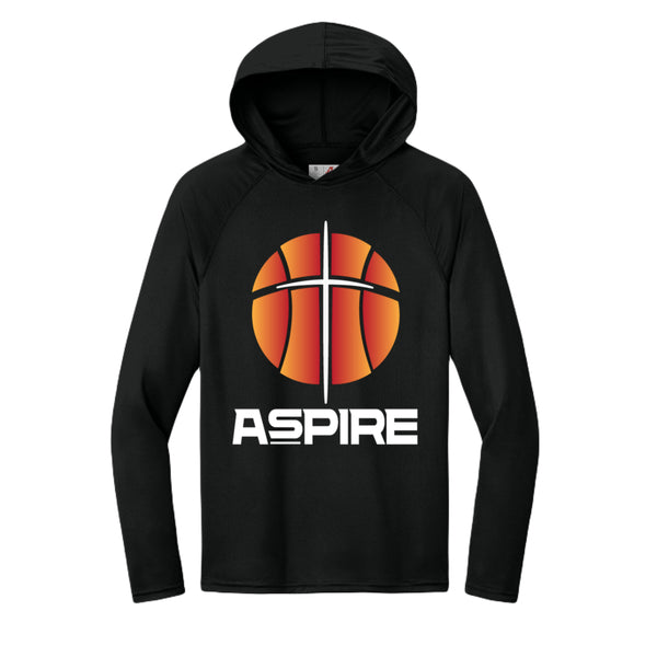 Aspire Hooded Long-Sleeve Shirt - Color Logo