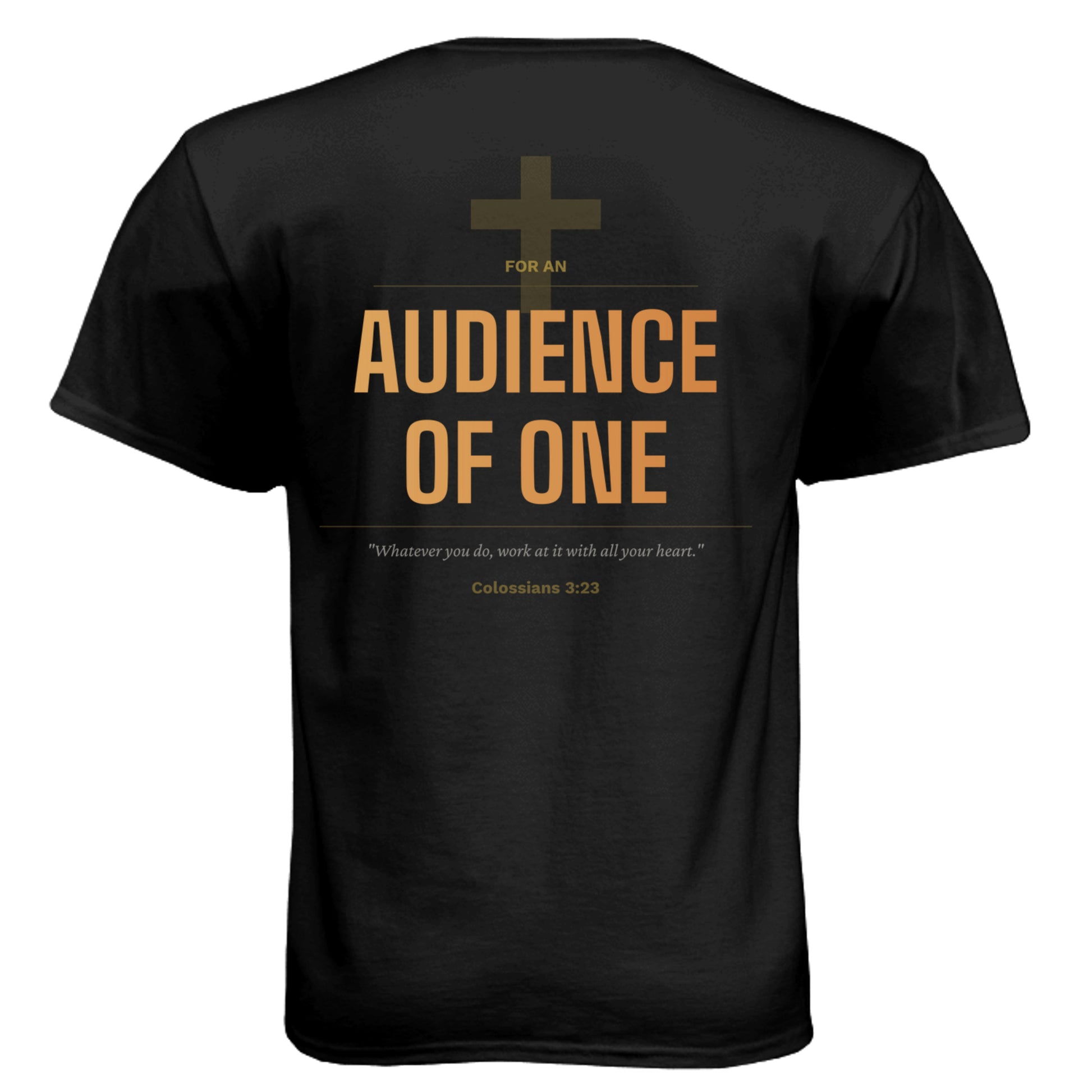 HIGHER™ Season One – Higher Than the Rim Tee in Black, back view | Aspire Basketball Training