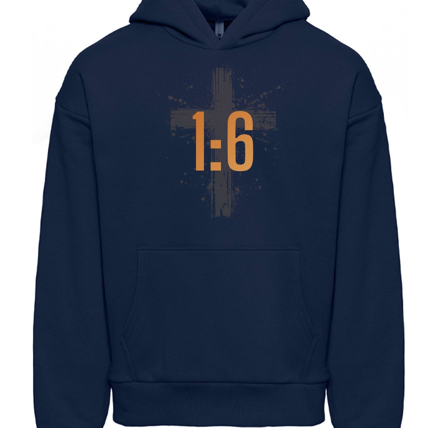 HIGHER™ Season One – Philippians 1 Hoodie in Midnight Navy, front view | Aspire Basketball Training