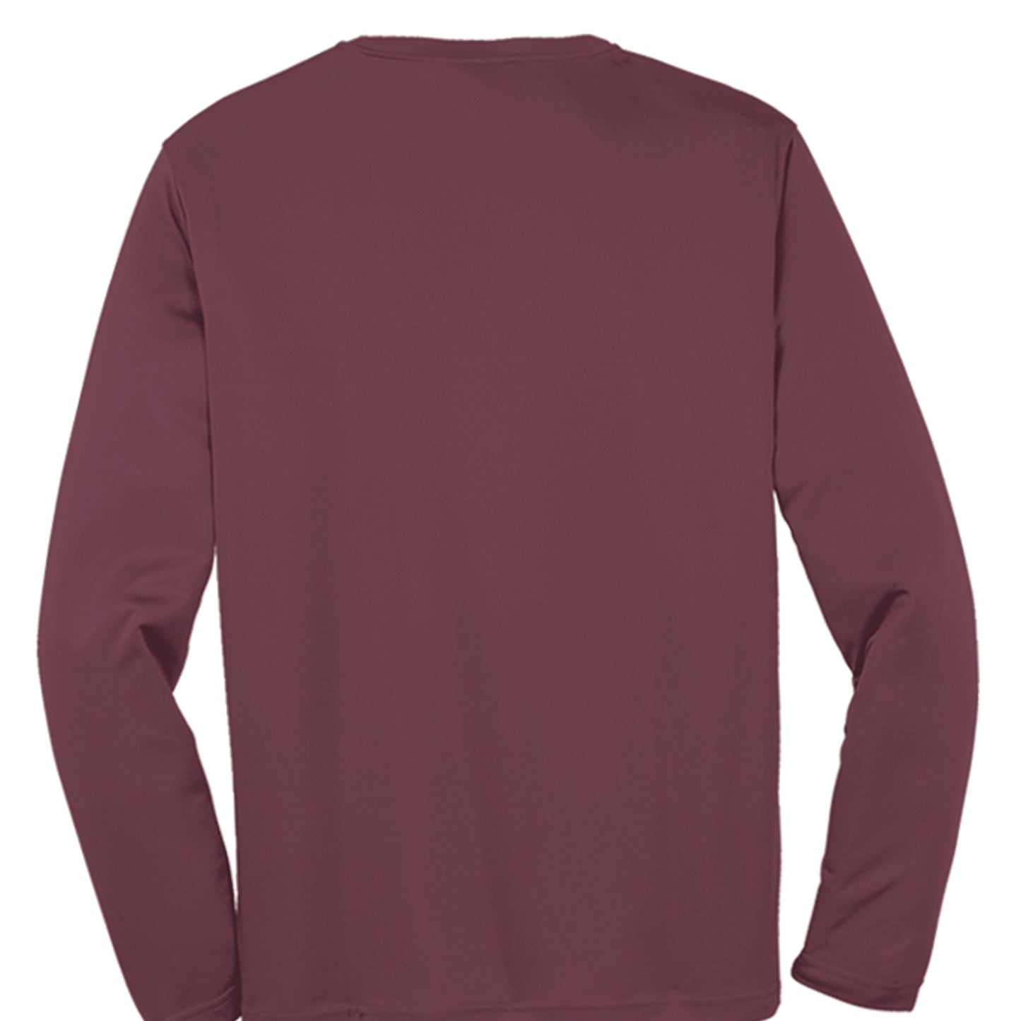 HIGHER™ Season One – Rise Performance Tee in Maroon, back view | Aspire Basketball Training